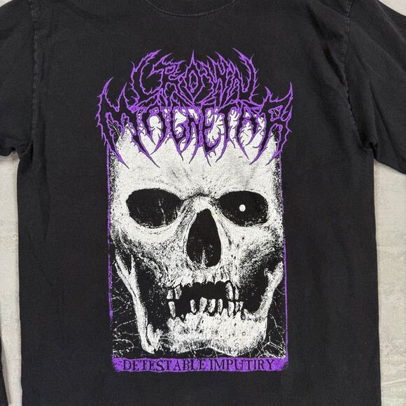 Crown Magnetar Detestable Imputiry Long Sleeve Cotton T-Shirt Men's Medium - Picture 2 of 4